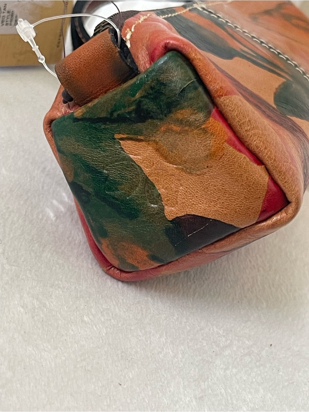 Patricia Nash Floral Leather Wristlet - Red, Orange, Green - Picture 9 of 9